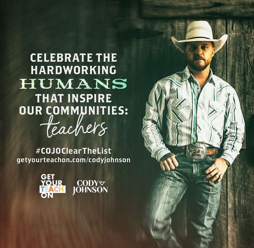 CODY JOHNSON SUPPORTING TEACHERS NATIONWIDE Nashville Insider